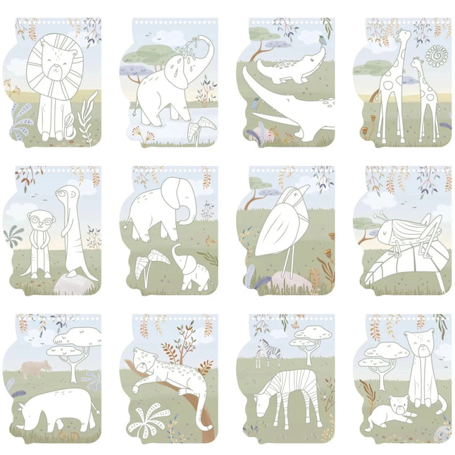 Little Dutch Kleurboek Safari Friends Leeuw koop je bij Babywinkel