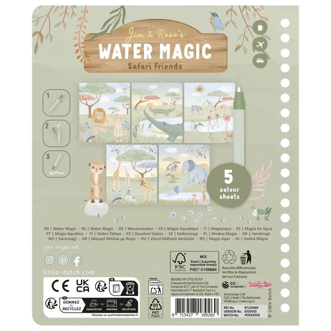Little Dutch Kleurboek Water Safari Friends koop je bij Babywinkel
