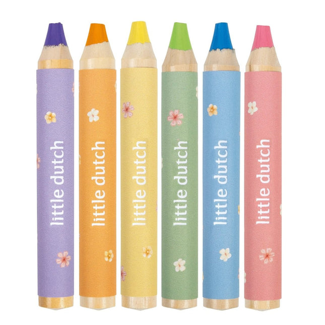 Little Dutch Kleurpotloden Rosa koop je bij Babywinkel