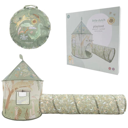 Little Dutch Safari Tent Met Kruiptunnel koop je bij Babywinkel