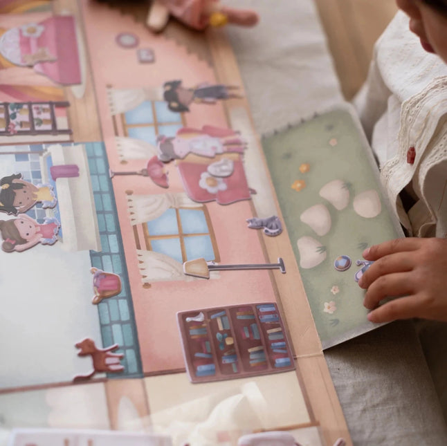 Little Dutch Stickerboek Rosa Herbuikbaar koop je bij Babywinkel