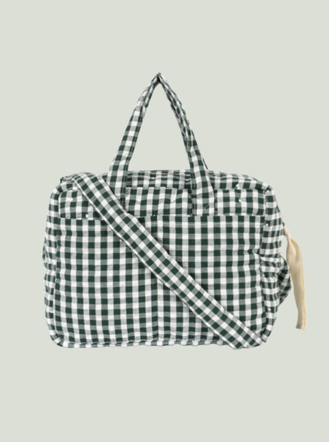 Luiertas Pop Green Check koop je bij Babywinkel