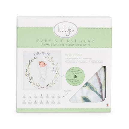 Lulujo Mijlpaalkaarten Hello World - Lulujo - Babywinkel - 628233455925