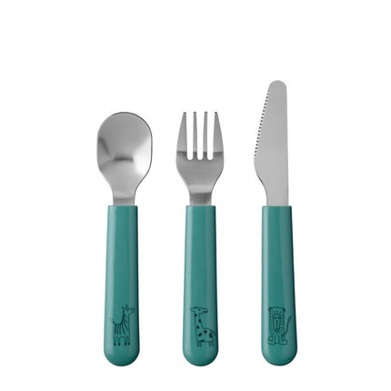 Mepal Baby Bestekset Mio 3 delig Deep Turquoise - Mepal - Babywinkel - 8711269993454