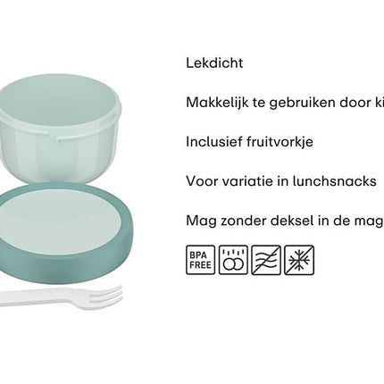 Mepal Fruitbox Campus Stitch Met Vork 300Ml koop je bij Babywinkel