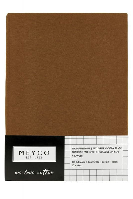 Meyco Aankleedkussenhoes Basic Jersey Camel - Meyco - Babywinkel - 4054703860078