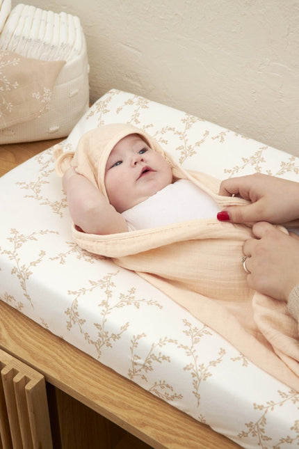Meyco Aankleedkussenhoes Branches Sand - Meyco - Babywinkel - 4054703516685