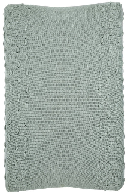 Meyco Aankleedkussenhoes Knots Stone Green koop je bij Babywinkel