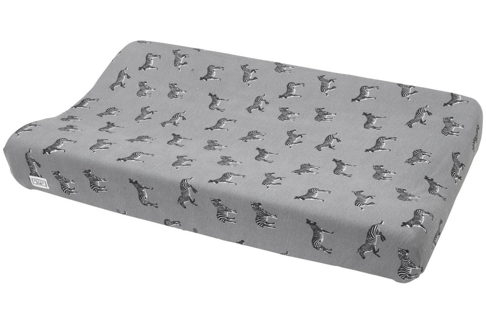 Meyco Aankleedkussenhoes Zebra Animal Grijs - Meyco - Babywinkel - 4054703516449