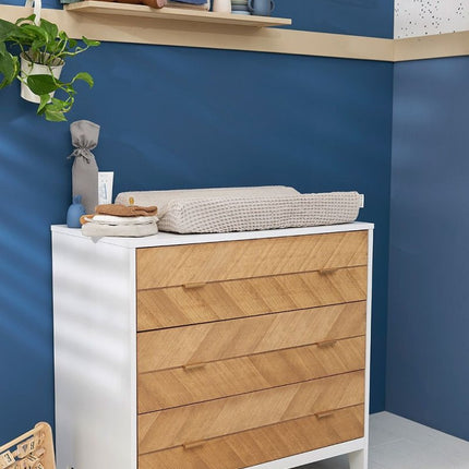 Meyco Baby Wafel Teddy Aankleedkussenhoes Greige 50x70cm - Meyco - Babywinkel - 4054703219494