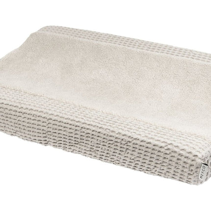 Meyco Baby Wafel Teddy Aankleedkussenhoes Greige 50x70cm - Meyco - Babywinkel - 4054703219494
