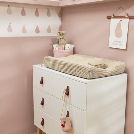 Meyco Baby Wafel Teddy Aankleedkussenhoes Sand 50x70cm - Meyco - Babywinkel - 4054703219333