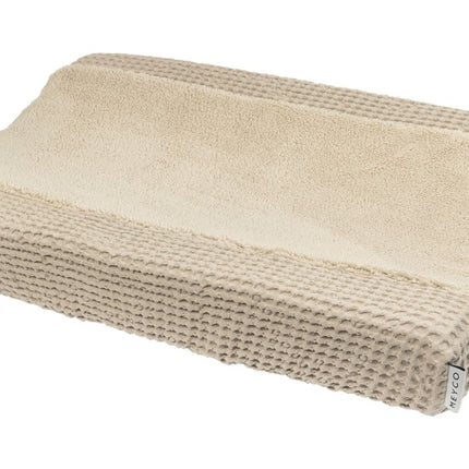 Meyco Baby Wafel Teddy Aankleedkussenhoes Sand 50x70cm - Meyco - Babywinkel - 4054703219333