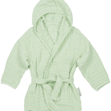 Meyco Badjas Hydrofiel Pre - Washed Uni Soft Green - Meyco - Babywinkel - 4054703485462