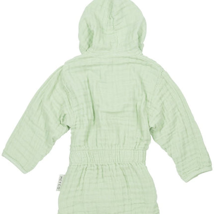Meyco Badjas Hydrofiel Pre - Washed Uni Soft Green - Meyco - Babywinkel - 4054703485462