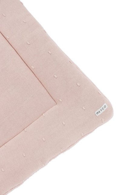 Meyco Boxkleed Mini Knots Soft Pink - Meyco - Babywinkel - 4054703930894