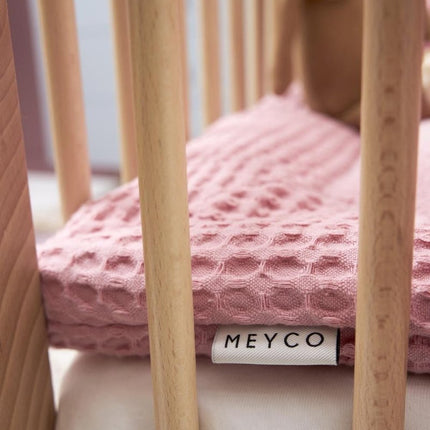Meyco Boxkleed Old Pink 80X100cm - Meyco - Babywinkel - 4054703220216