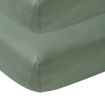 Meyco Hoeslaken Jersey 2St 50X90 Forest Green - Meyco - Babywinkel - 4054703634327