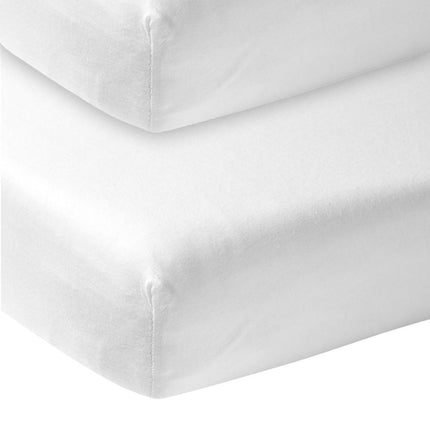 Meyco Hoeslaken Jersey 2St 50X90 Wit - Meyco - Babywinkel - 4054703634006