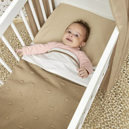 Meyco Hoeslaken Jersey 2St 60X120 Sand - Meyco - Babywinkel - 4054703642063