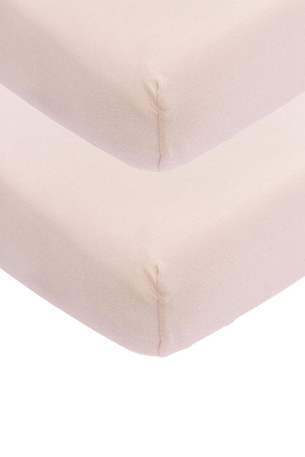 Meyco Hoeslaken Jersey 2St 70X140/150 Soft Pink - Meyco - Babywinkel - 4054703552812