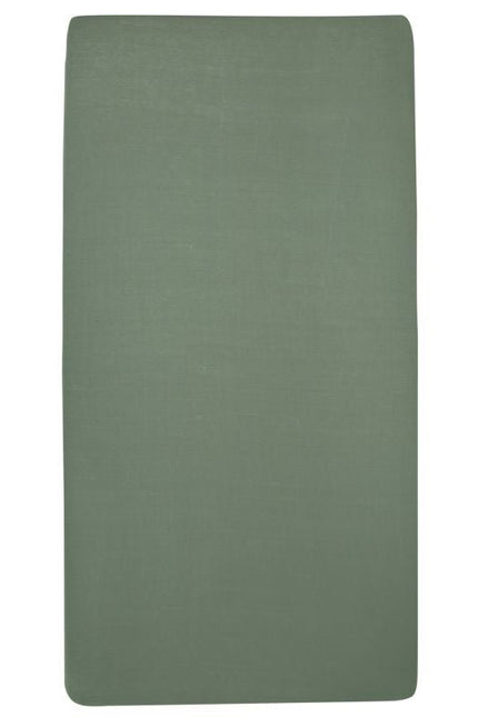 Meyco Hoeslaken Jersey 70X140/150 Forest Green - Meyco - Babywinkel - 4054703565324