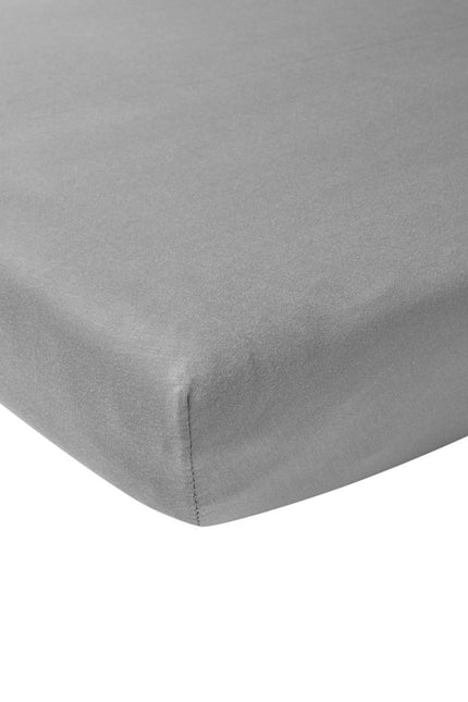 Meyco Hoeslaken Jersey Boxmatras 75X95cm Grijs - Meyco - Babywinkel - 4054703566048