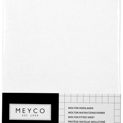 Meyco Hoeslaken Molton Stretch 50X90 Wit - Meyco - Babywinkel - 4054703633900