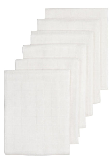 Meyco Hydrofiele Doek 6St Wit - Meyco - Babywinkel - 4054703521009