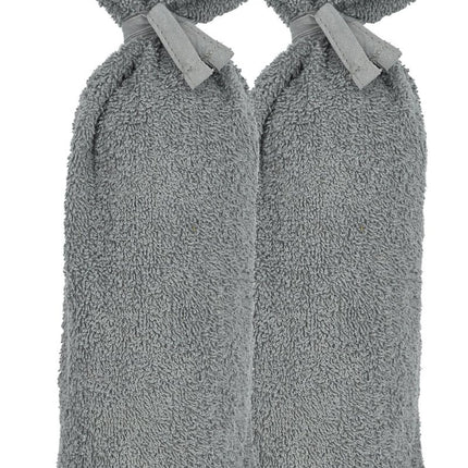 Meyco Kruikenzak 2St Basic Badstof Grijs - Meyco - Babywinkel - 4054703182040