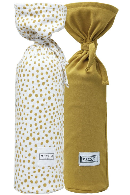 Meyco Kruikenzak 2St Basic Jersey Cheetah Honey Gold koop je bij Babywinkel