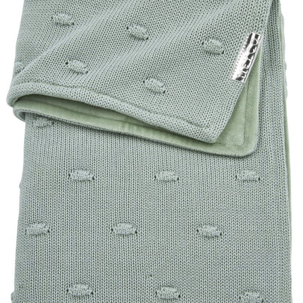 Meyco Ledikantdeken Velvet Knots Stone Green - Meyco - Babywinkel - 4054703540536