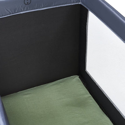 Meyco Matrashoes Jersey Campingbed Deluxe 60X120 Forest Green - Meyco - Babywinkel - 4054703544329