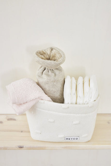 Meyco Monddoekje 6St Basic Badstof Offwhite/Soft Pink/Toffee - Meyco - Babywinkel - 4054703616811