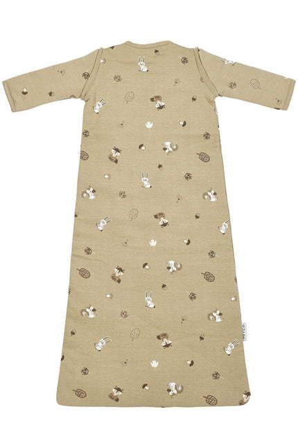 Meyco Slaapzak Baby Afritsbare Mouwen Forest Animals Sand koop je bij Babywinkel