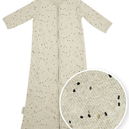 Meyco Slaapzak Baby Rib Mini Spot Sand Melange - Meyco - Babywinkel - 4054703227185