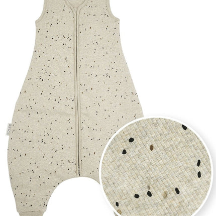 Meyco Slaapzak Baby Rib Mini Spot Winter Jumper Sand Melange - Meyco - Babywinkel - 4054703226430