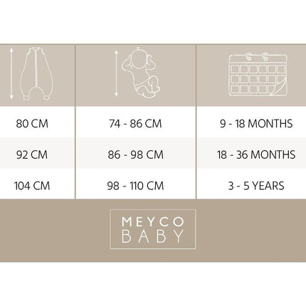 Meyco Slaapzak Baby Rib Mini Spot Winter Jumper Sand Melange - Meyco - Babywinkel - 4054703226430