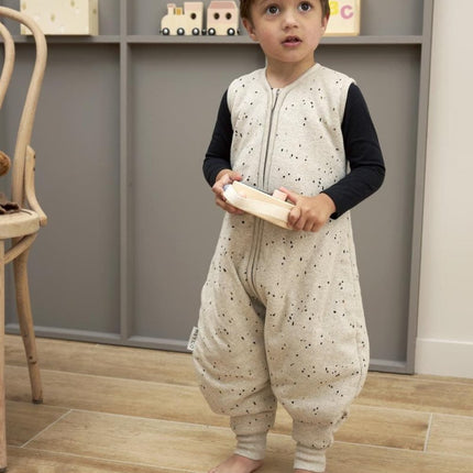 Meyco Slaapzak Baby Rib Mini Spot Winter Jumper Sand Melange - Meyco - Babywinkel - 4054703226430