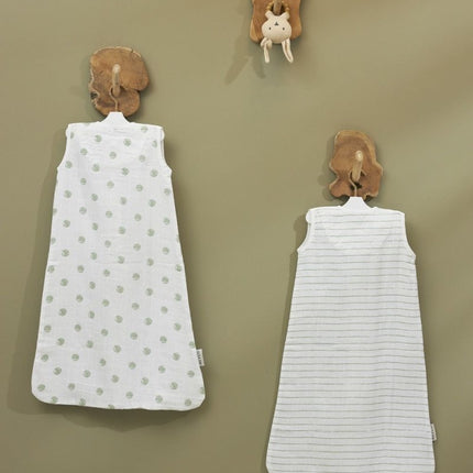 Meyco Slaapzak Baby Stripe Hydrofiel Soft Green - Meyco - Babywinkel - 4054703194418