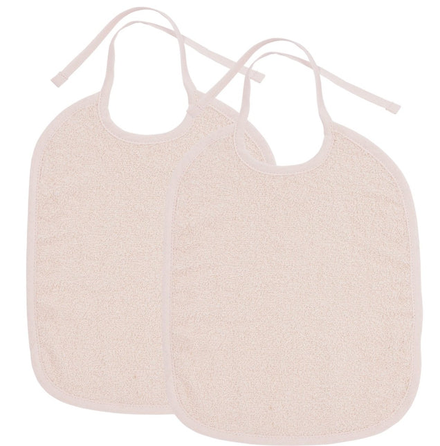 Meyco Slabbetje 2St Basic Badstof Soft Pink koop je bij Babywinkel