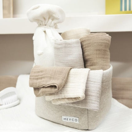 Meyco Washandje 3 - Pack Soft Sand/Greige/Taupe 20X17cm - Meyco - Babywinkel - 4054703208122