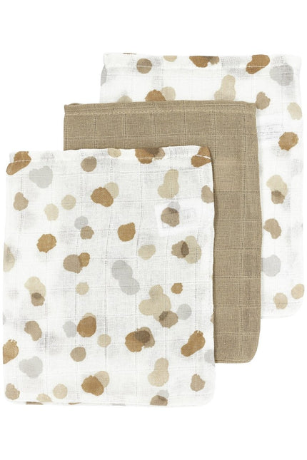 Meyco Washandje 3St Stains Sand koop je bij Babywinkel