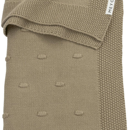 Meyco Wiegdeken Knots Taupe - Meyco - Babywinkel - 4054703733570