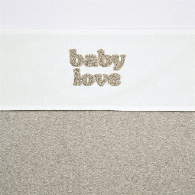 Meyco Wieglaken Baby Love Sand Melange 75X100cm koop je bij Babywinkel