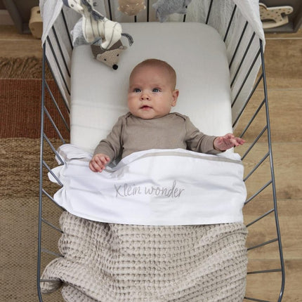 Meyco Wieglaken Klein Wonder Greige 75X100cm - Meyco - Babywinkel - 4054703164190