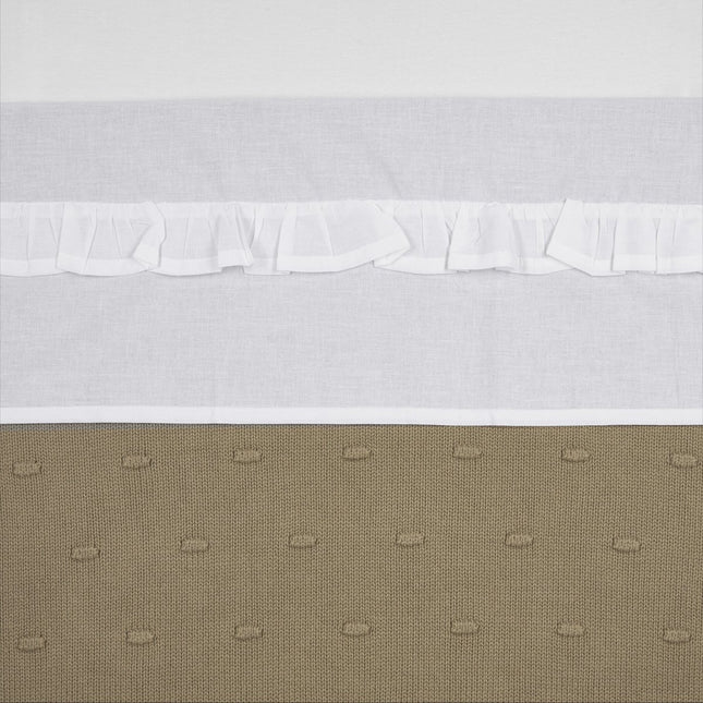 Meyco Wieglaken Ruffle White koop je bij Babywinkel