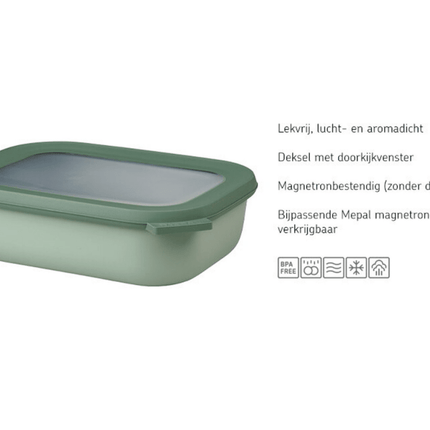 Multikom Cirqula rechthoekig 1500 ml - Nordic blue koop je bij Babywinkel