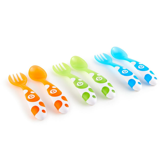 Munchkin Baby Bestekset Lepel & Vork 6St - Munchkin - Babywinkel - 5019090114547