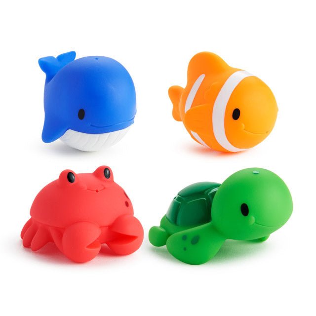Munchkin Badspeelgoed Ocean Sea Spuitende Dieren 4St - Munchkin - Babywinkel - 5019090111034